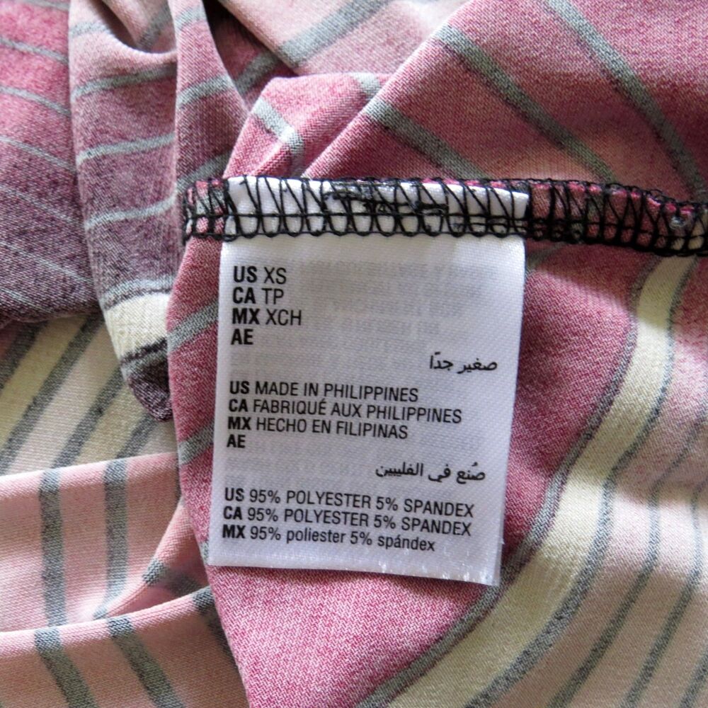 JM Collection Retro print Tunic Top  XS - Picture 6 of 9
